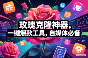 （18246期）玫瑰克隆神器，一键爆款工具，自媒体必备，50多个功能的教程