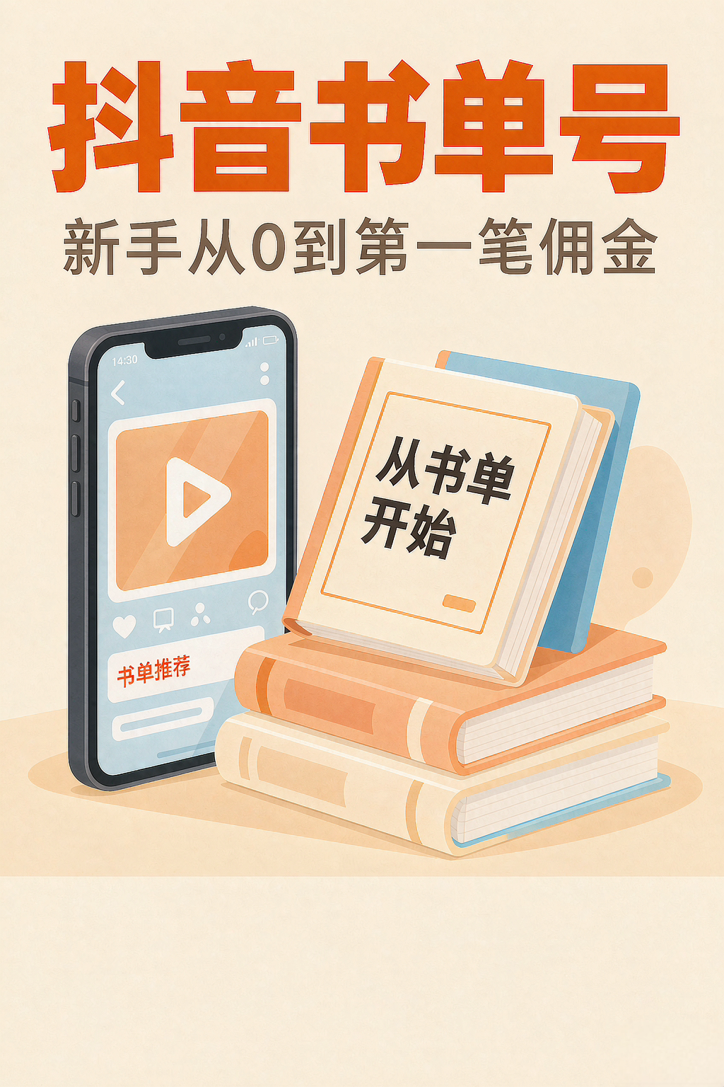 抖音书单号怎么做,新手从0到第一笔佣金