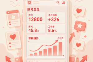 陪跑代运营小红书账号，一个号月收几百